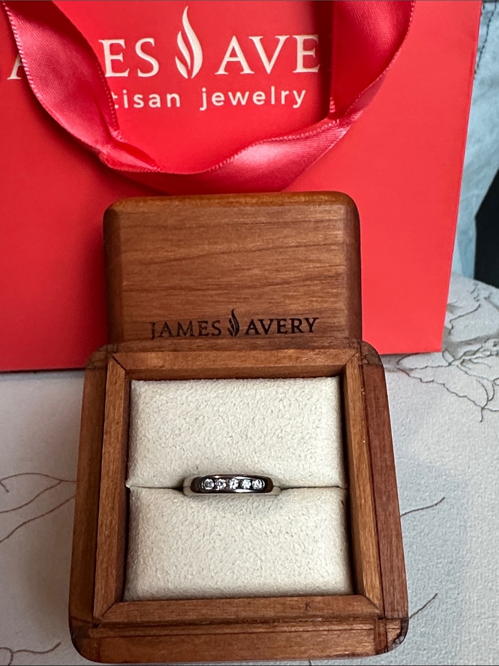 James Avery Debra diamond wedding band